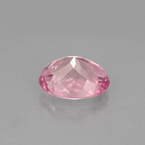 2.65캐럿 천연 로즈 핑크 투르말린, 타원형 컷, 9.9×7.7 mm, VVS-VS