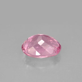 2.73캐럿 천연 로즈 핑크 투르말린, 타원형 컷, 10×7.4 mm, VVS-VS
