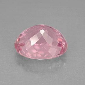 4.43캐럿 천연 핑크 투르말린, 타원형 컷, 11.3×9.2 mm, VVS-VS