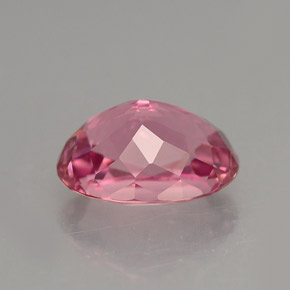 2.37캐럿 천연 핑크 투르말린, 타원형 컷, 9.4×7.3 mm, VVS