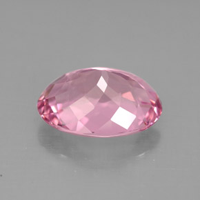 3.18캐럿 천연 핑크 투르말린, 타원형 컷, 11×8.4 mm, VS