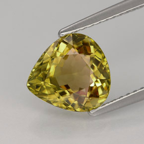 2.35캐럿 천연 멀티컬러 투르말린, 배 모양, 9.1×8.6 mm, IF