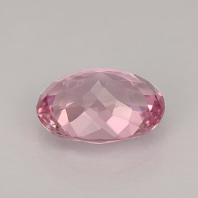 3.01캐럿 천연 핑크 투르말린, 타원형 컷, 10.6×8.3 mm, VVS-VS