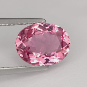 2.40캐럿 천연 핑크 투르말린, 타원형 컷, 10.3×8 mm, VVS