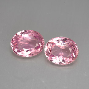 캐럿 천연 핑크 투르말린 보석, 타원형 컷, 9.3×7.4 mm, VVS-VS