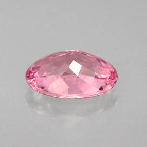 2.60캐럿 천연 로즈 핑크 투르말린, 타원형 컷, 10.5×7.7 mm, VVS-VS