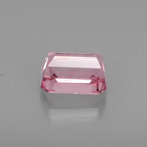 0.94캐럿 천연 로즈 핑크 투르말린, 에메랄드 컷, 6.2×4.5 mm, VS-SI