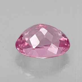 1.69캐럿 천연 핑크 투르말린, 타원형 컷, 8.3×6.4 mm, VVS