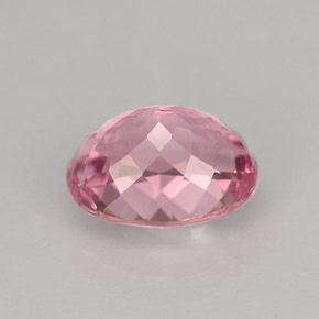 2.63캐럿 천연 핑크 투르말린, 타원형 컷, 9.7×7.6 mm, VVS