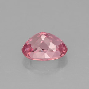 1.67캐럿 천연 핑크 투르말린, 타원형 컷, 8.3×6.3 mm, VVS
