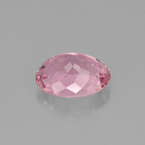 1.62캐럿 천연 핑크 투르말린, 타원형 컷, 8.5×6.6 mm, IF
