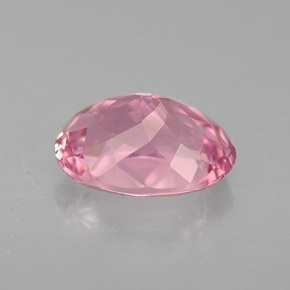 2.19캐럿 천연 핑크 투르말린, 타원형 컷, 9.6×7.1 mm, VVS