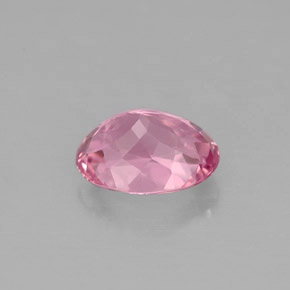 1.42캐럿 천연 핑크 투르말린, 타원형 컷, 8.1×6.2 mm, VVS