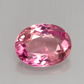 3.15캐럿 천연 핑크 투르말린, 타원형 컷, 11×8.5 mm, VS