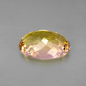 3.94캐럿 천연 멀티컬러 투르말린, 타원형 컷, 11.7×8.9 mm, VVS