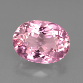 3.95캐럿 천연 핑크 투르말린, 타원형 컷, 11.5×8.5 mm, SI
