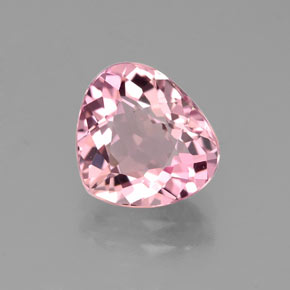 1.82캐럿 천연 핑크 투르말린, 배 모양, 8.6×7.8 mm, VVS
