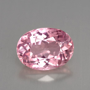 2.79캐럿 천연 핑크 투르말린, 타원형 컷, 10.5×7.7 mm, VS