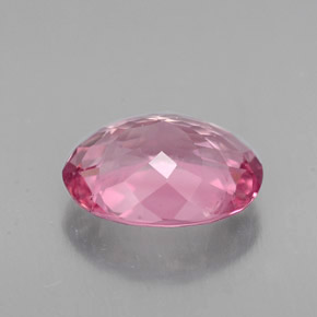 1.86캐럿 천연 핑크 투르말린, 타원형 컷, 9×7.2 mm, VS-SI