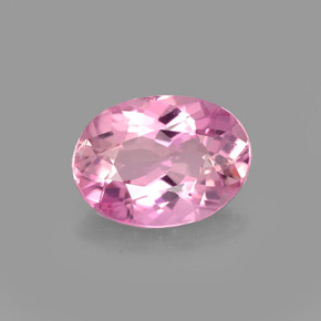 1.72캐럿 천연 퍼플 핑크 투르말린, 타원형 컷, 9.3×6.8 mm, VVS-VS