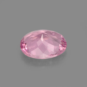 1.74캐럿 천연 핑크 투르말린, 타원형 컷, 9×7.3 mm, VVS-VS