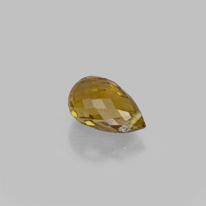 0.83캐럿 천연 샴페인 투르말린, 브리올레트, 6.8×4.4 mm, VS
