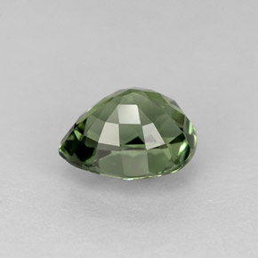 1.29캐럿 천연 그린 투르말린, 배 모양, 7.5×6.4 mm, VVS