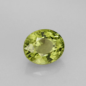 1.40캐럿 천연 그린 투르말린, 타원형 컷, 7.3×6.2 mm, VVS