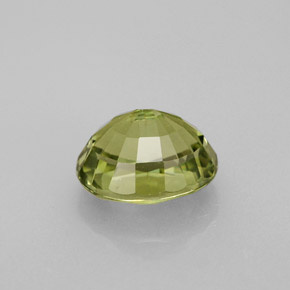 1.40캐럿 천연 그린 투르말린, 타원형 컷, 7.3×6.2 mm, VVS