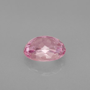 1.30캐럿 천연 핑크 투르말린, 타원형 컷, 7.6×6.1 mm, IF