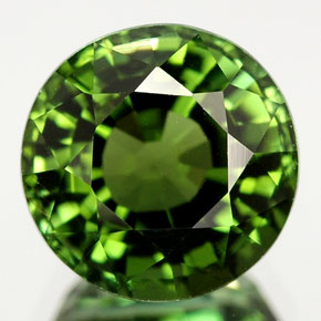 2.52캐럿 천연 그린 투르말린, 라운드 컷, 8.22 mm, VVS-VS