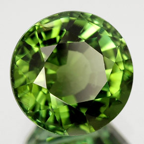 2.52캐럿 천연 그린 투르말린, 라운드 컷, 8.22 mm, VVS-VS