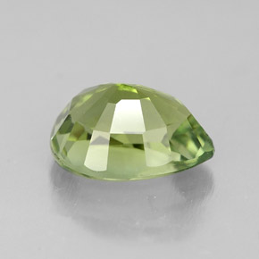 1.82캐럿 천연 그린 투르말린, 배 모양, 8.8×6.7 mm, VVS