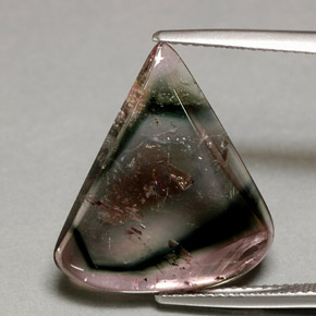8.02캐럿 천연 멀티컬러 투르말린, 투명한, 20.8×18.3 mm, 투명/반투명