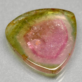 7.50캐럿 천연 워터멜론 투르말린, 투명한, 17.9×17.3 mm, 투명/반투명