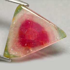 7.20캐럿 천연 워터멜론 투르말린, 투명한, 20×17.3 mm, 투명/반투명