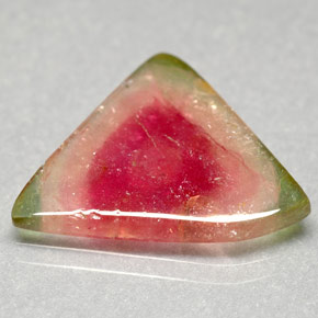 7.20캐럿 천연 워터멜론 투르말린, 투명한, 20×17.3 mm, 투명/반투명