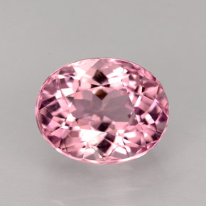 2.90캐럿 천연 핑크 투르말린, 타원형 컷, 9.3×7.5 mm, VS