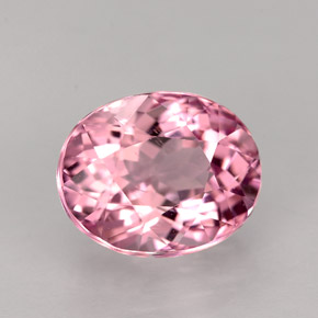 2.90캐럿 천연 핑크 투르말린, 타원형 컷, 9.3×7.5 mm, VS