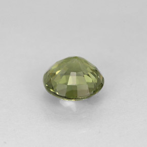 0.74캐럿 천연 그린 투르말린, 라운드 컷, 5.81 mm, VVS