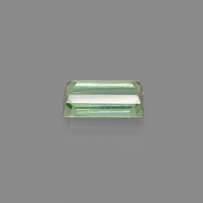 0.65캐럿 천연 그린 투르말린, 바게트, 6.8×3.3 mm, VVS-VS