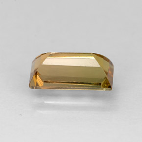 1.03캐럿 천연 골든 옐로우 투르말린, 바게트, 8×4.1 mm, VVS