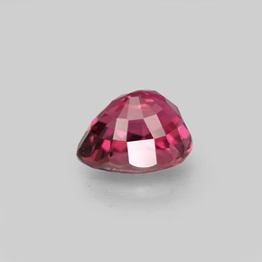 1.24캐럿 천연 퍼플 로즈 투르말린, 배 모양, 7.1×5.6 mm, VVS