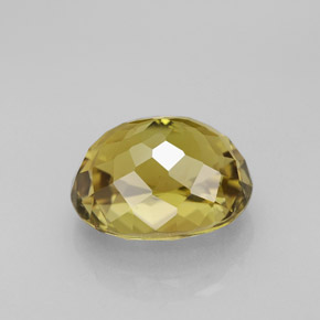 3.97캐럿 천연 녹빛 골든 투르말린, 타원형 컷, 10.4×8.5 mm, VVS