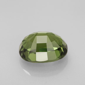 3.72캐럿 천연 그린 투르말린, 타원형 컷, 10.6×8.3 mm, VVS