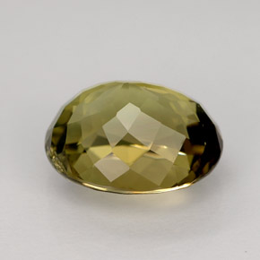 4.00캐럿 천연 녹빛 골든 투르말린, 타원형 컷, 10.7×8.9 mm, VVS-VS