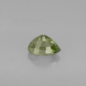 0.73캐럿 천연 그린 투르말린, 배 모양, 6.5×4.9 mm, VVS