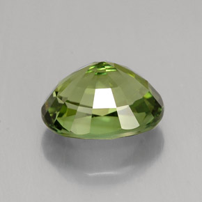 2.37캐럿 천연 그린 투르말린, 타원형 컷, 9.1×7.3 mm, VVS