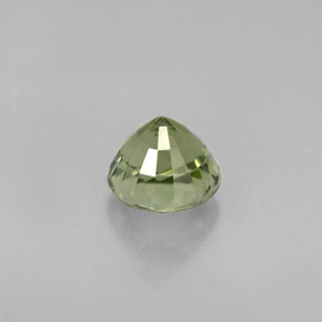 1.01캐럿 천연 그린 투르말린, 라운드 컷, 5.88 mm, VVS