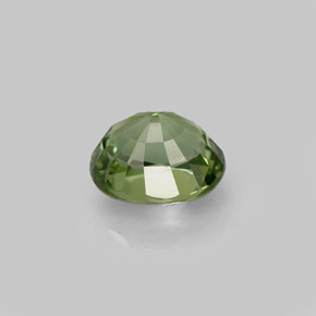 1.21캐럿 천연 그린 투르말린, 타원형 컷, 7×5.8 mm, IF
